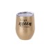12oz Stainless Steel Stemless Wine Cup(Glitter Gold)